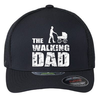 The Walking Dad With Stroller Flexfit Unipanel Trucker Cap