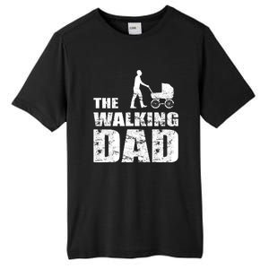 The Walking Dad With Stroller Tall Fusion ChromaSoft Performance T-Shirt