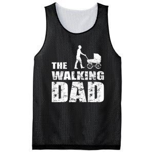 The Walking Dad With Stroller Mesh Reversible Basketball Jersey Tank