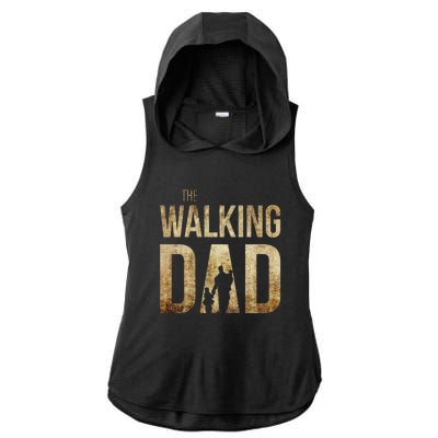 The Walking Dad Ladies PosiCharge Tri-Blend Wicking Draft Hoodie Tank