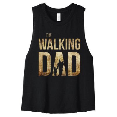 The Walking Dad Women's Racerback Cropped Tank