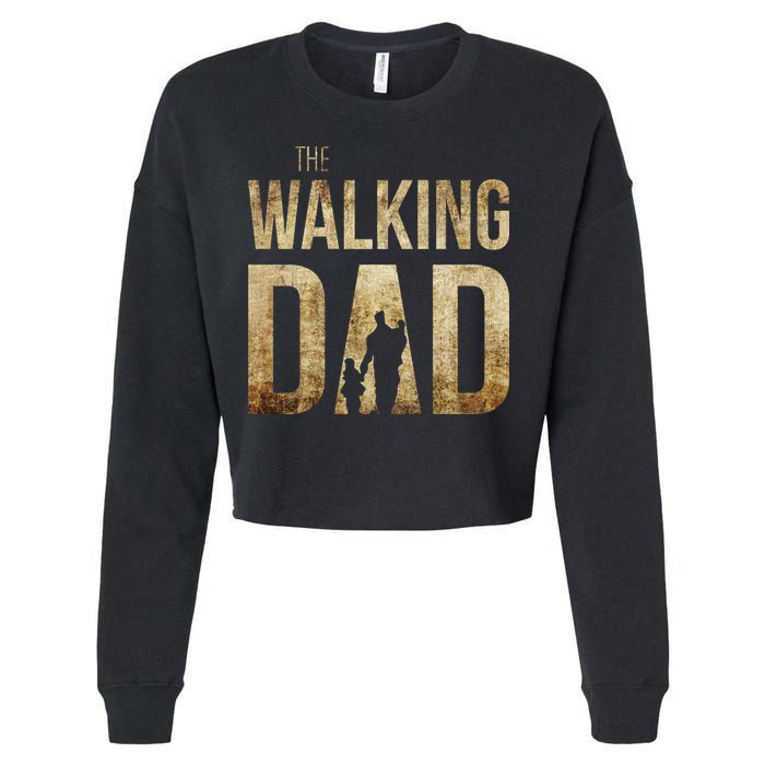 The Walking Dad Cropped Pullover Crew