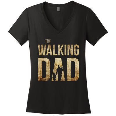 The Walking Dad Women's V-Neck T-Shirt