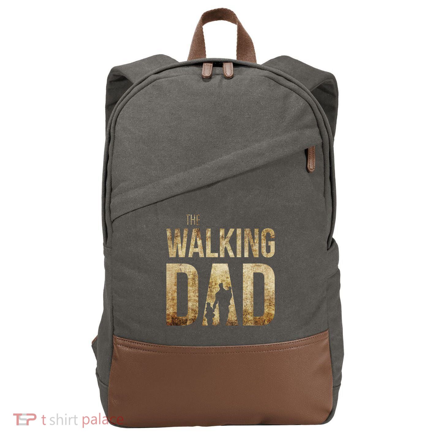 The Walking Dad Cotton Canvas Backpack