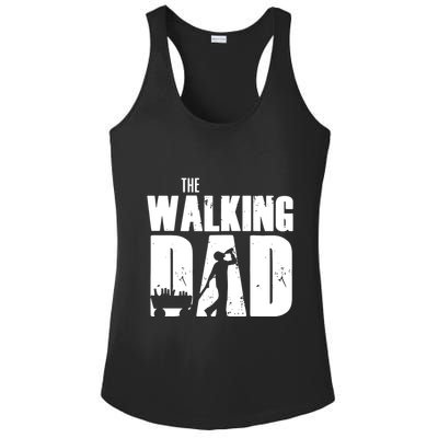 The Walking Dad Beer Fathers Day Ladies PosiCharge Competitor Racerback Tank