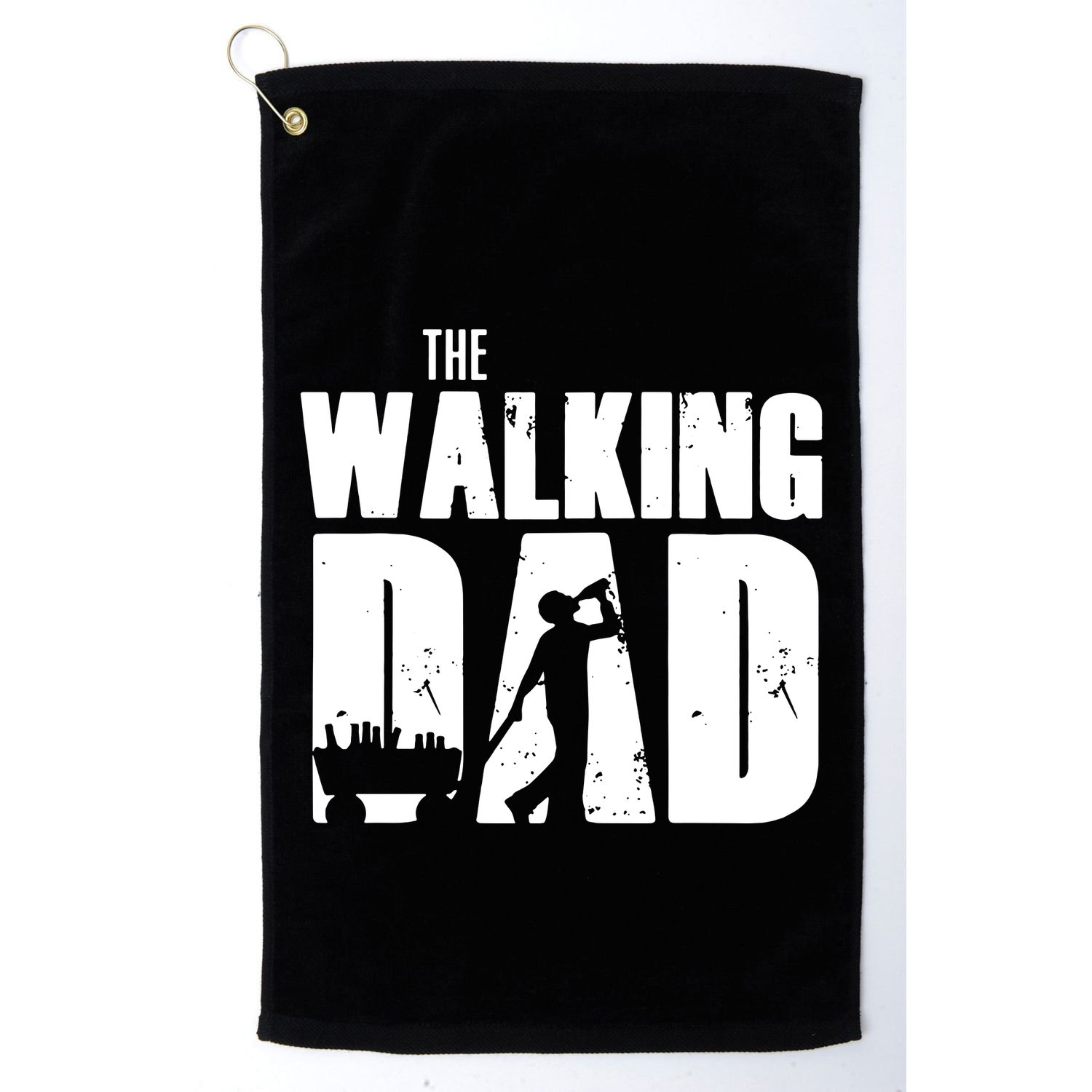 The Walking Dad Beer Fathers Day Golf Towel