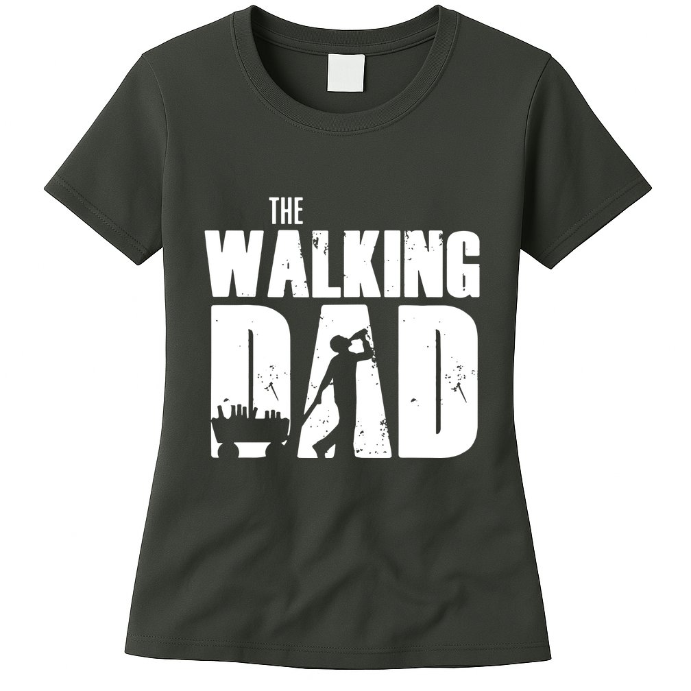 The Walking Dad Beer Fathers Day Womens T-Shirt
