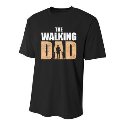 The Walking Dad T Youth Performance Sprint T-Shirt