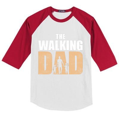 The Walking Dad T Kids Colorblock Raglan Jersey