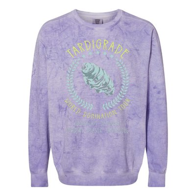 Tardigrade World Domination Microbiologist Gift Colorblast Crewneck Sweatshirt