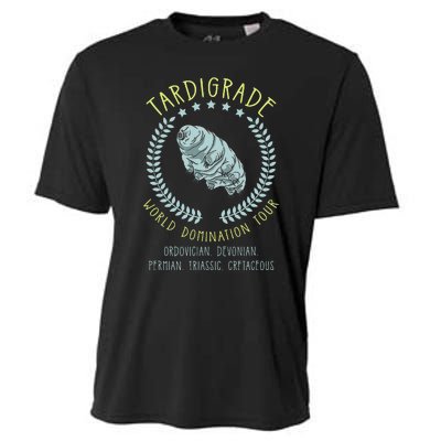 Tardigrade World Domination Microbiologist Gift Cooling Performance Crew T-Shirt