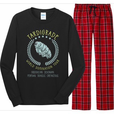 Tardigrade World Domination Microbiologist Gift Long Sleeve Pajama Set