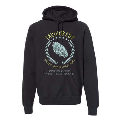 Tardigrade World Domination Microbiologist Gift Premium Hoodie