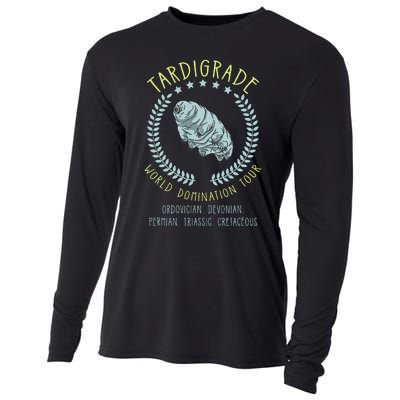 Tardigrade World Domination Microbiologist Gift Cooling Performance Long Sleeve Crew