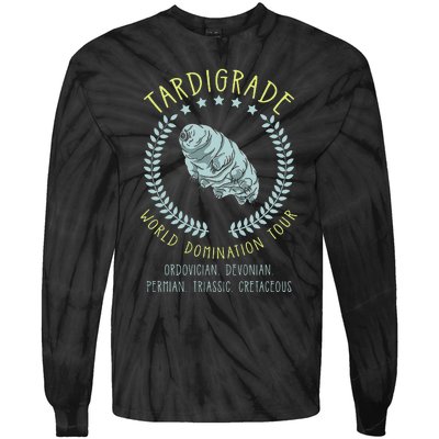 Tardigrade World Domination Microbiologist Gift Tie-Dye Long Sleeve Shirt