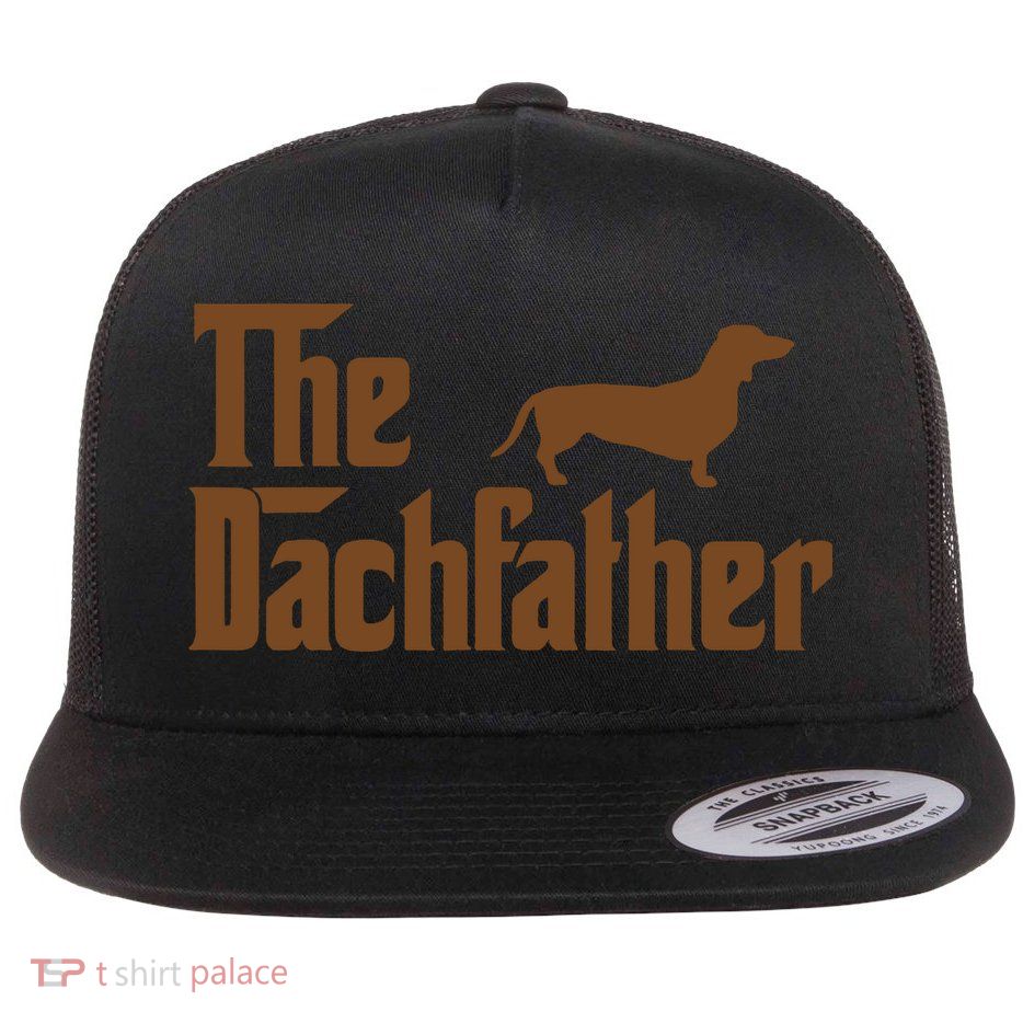 The Weiner Dog Father Funny Dachshund Flatbill Hat