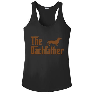 The Weiner Dog Father Funny Dachshund Ladies PosiCharge Competitor Racerback Tank