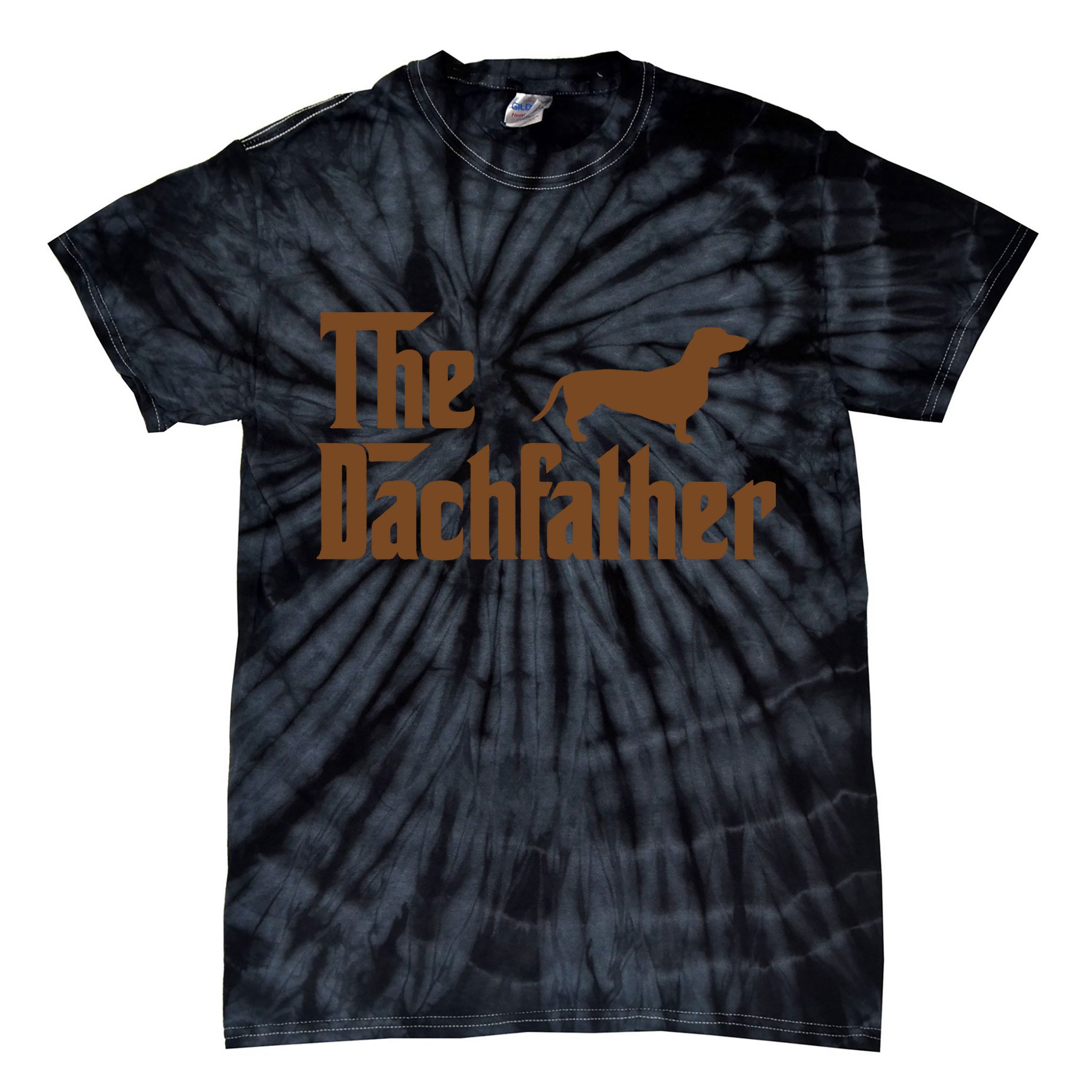 The Weiner Dog Father Funny Dachshund Tie-Dye T-Shirt