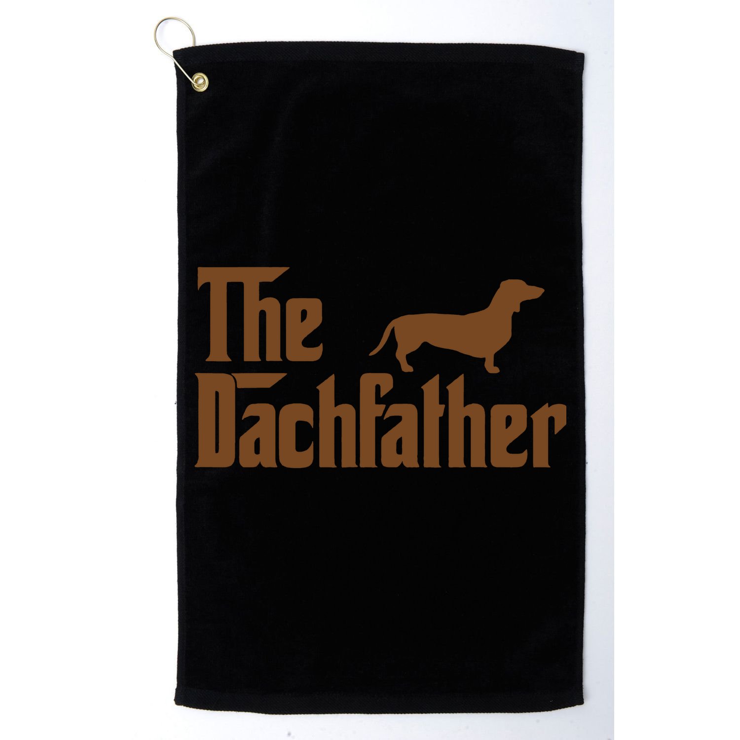 The Weiner Dog Father Funny Dachshund Golf Towel
