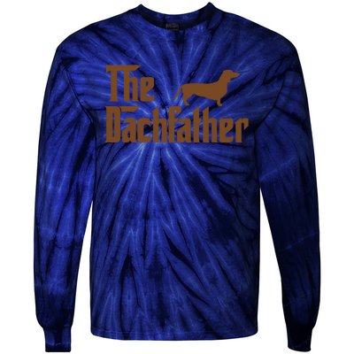 The Weiner Dog Father Funny Dachshund Tie-Dye Long Sleeve Shirt