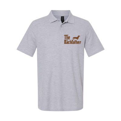 The Weiner Dog Father Funny Dachshund Softstyle Adult Sport Polo