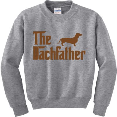 The Weiner Dog Father Funny Dachshund Kids Sweatshirt