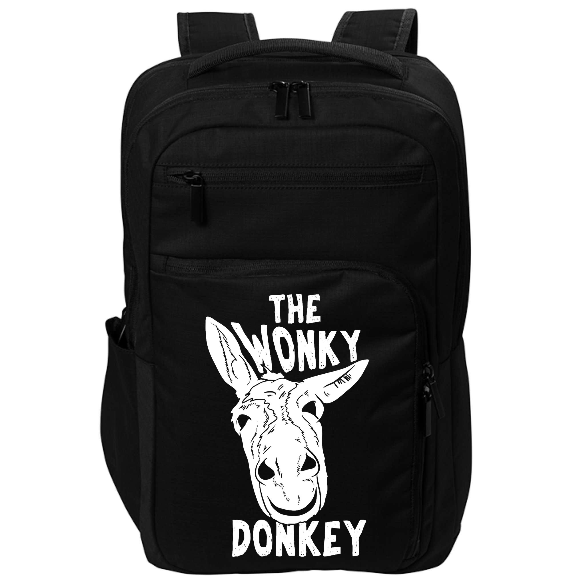 The Wonky Donkey Funny Donkey Lover Farm Animal Impact Tech Backpack
