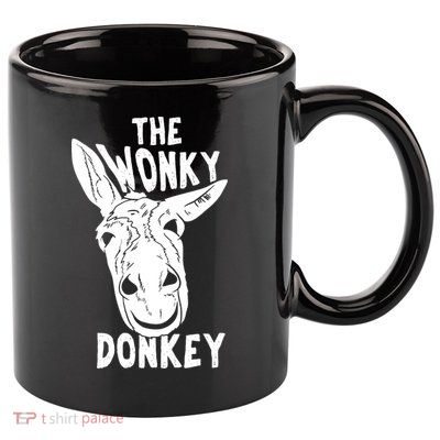The Wonky Donkey Funny Donkey Lover Farm Animal 11oz C Handle Ceramic Mug