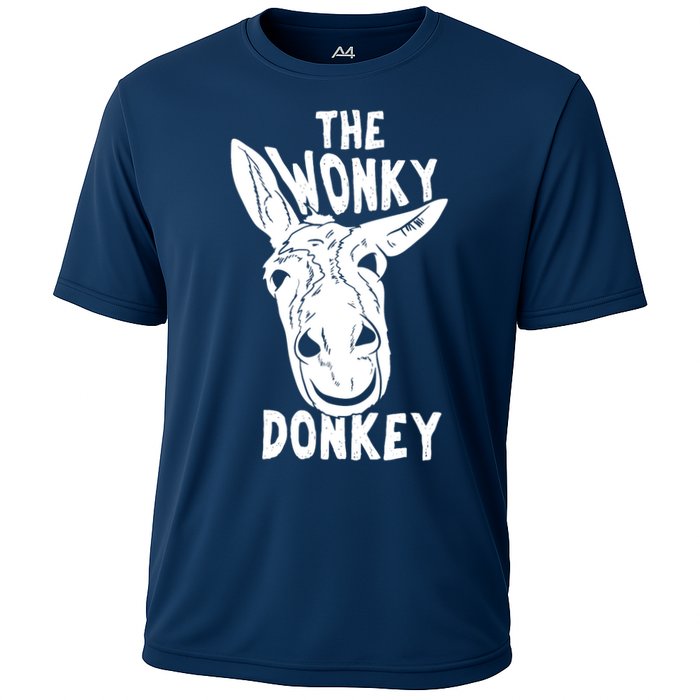 The Wonky Donkey Funny Donkey Lover Farm Animal Cooling Performance Crew T-Shirt