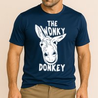 The Wonky Donkey Funny Donkey Lover Farm Animal Cooling Performance Crew T-Shirt