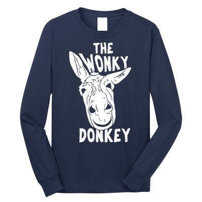 The Wonky Donkey Funny Donkey Lover Farm Animal Long Sleeve Shirt