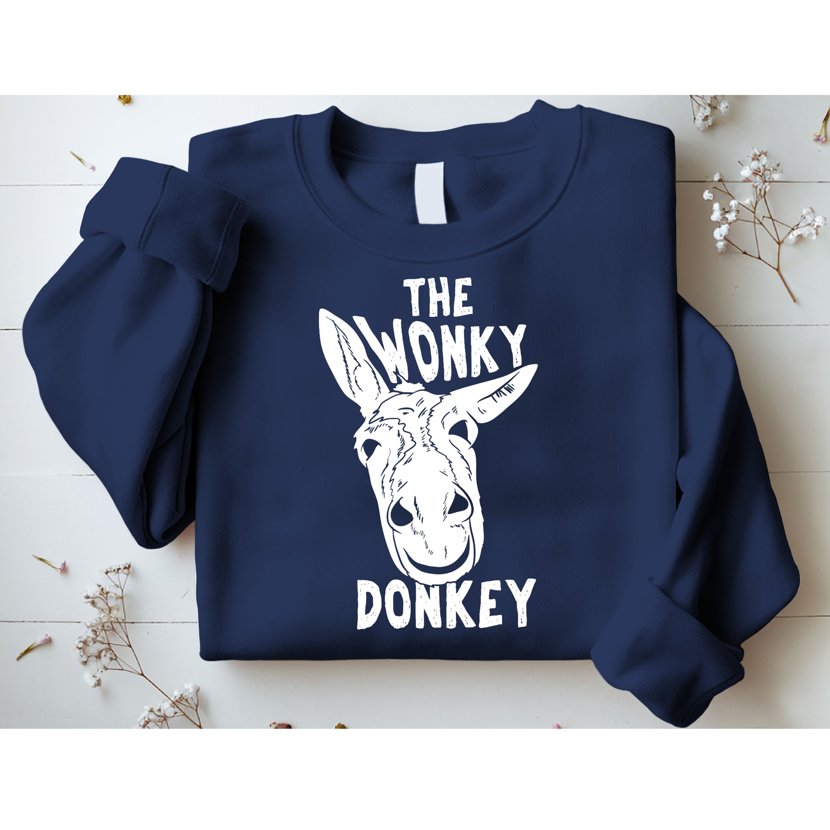 The Wonky Donkey Funny Donkey Lover Farm Animal Sweatshirt