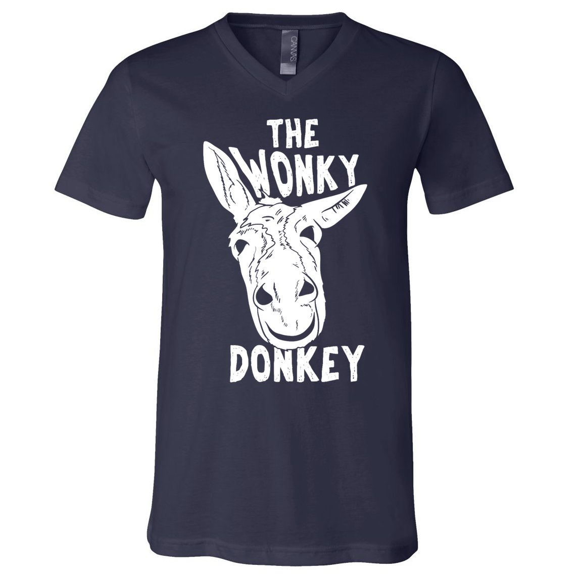 The Wonky Donkey Funny Donkey Lover Farm Animal V-Neck T-Shirt