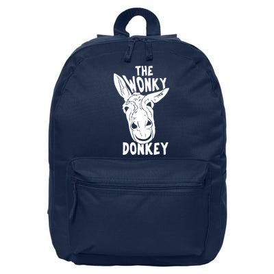 The Wonky Donkey Funny Donkey Lover Farm Animal 16 in Basic Backpack