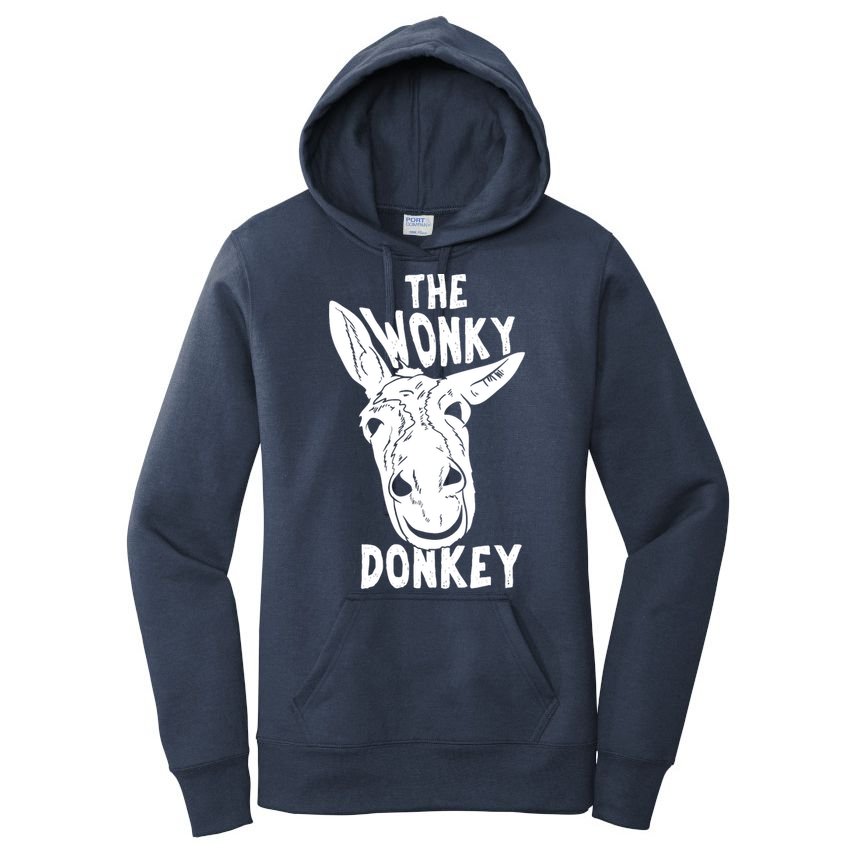 The Wonky Donkey Funny Donkey Lover Farm Animal Women's Pullover Hoodie