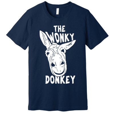 The Wonky Donkey Funny Donkey Lover Farm Animal Premium T-Shirt