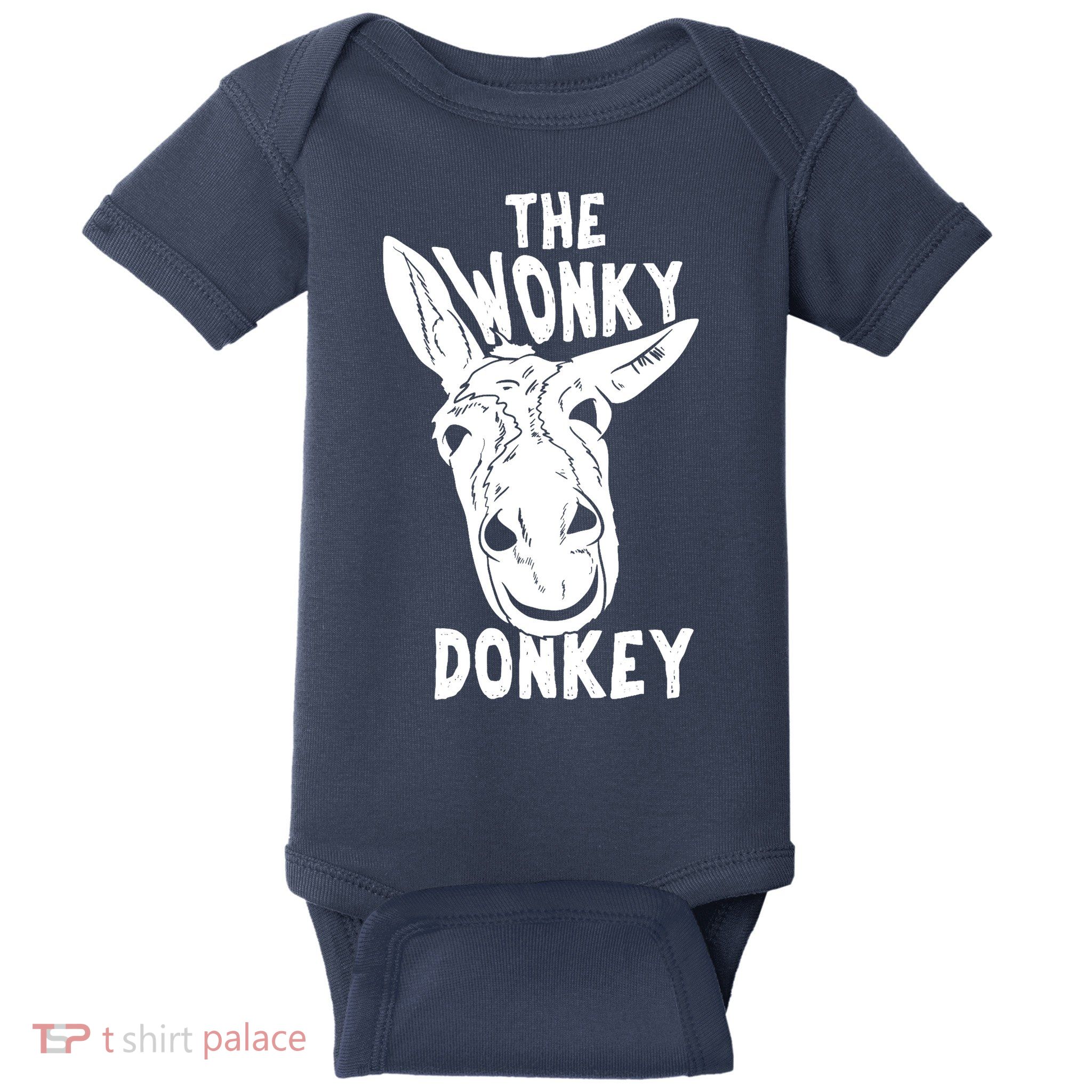 The Wonky Donkey Funny Donkey Lover Farm Animal Baby Bodysuit