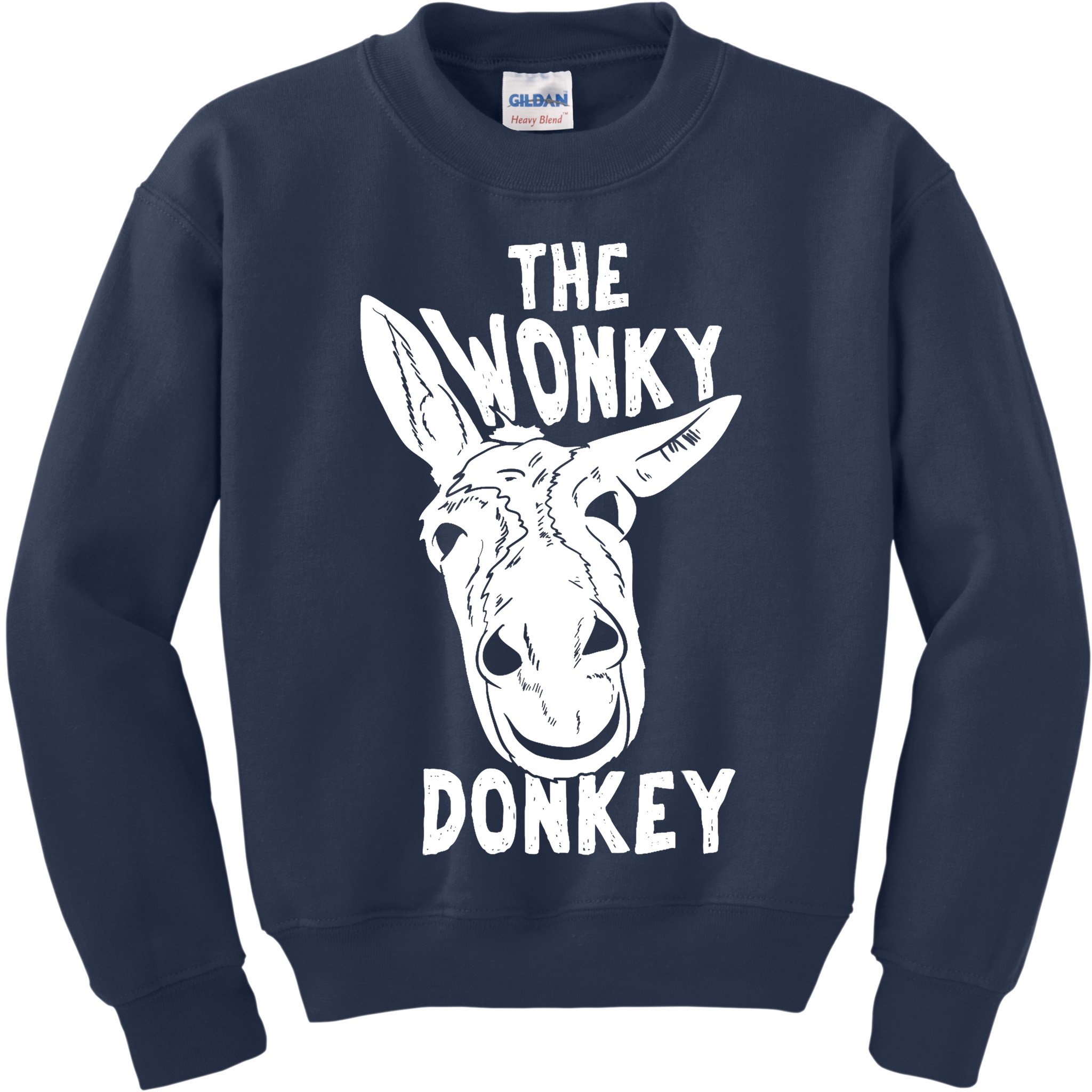The Wonky Donkey Funny Donkey Lover Farm Animal Kids Sweatshirt