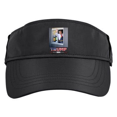 Trump Works Drive Thru Trump Serving French Fries Adult Drive Performance Visor