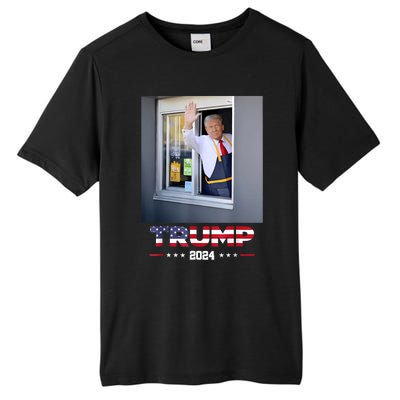 Trump Works Drive Thru Trump Serving French Fries Tall Fusion ChromaSoft Performance T-Shirt