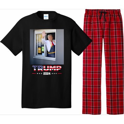 Trump Works Drive Thru Trump Serving French Fries Pajama Set