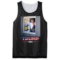 Trump Works Drive Thru Trump Serving French Fries Mesh Reversible Basketball Jersey Tank