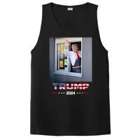 Trump Works Drive Thru Trump Serving French Fries PosiCharge Competitor Tank