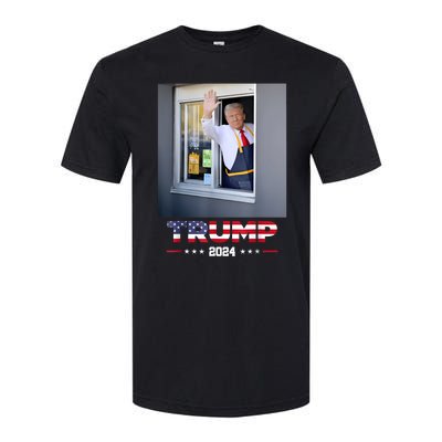 Trump Works Drive Thru Trump Serving French Fries Softstyle CVC T-Shirt