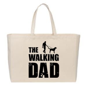 The Walking Dad Labrador Dog Lover Owner Dog Breed Pet Gift Cotton Canvas Jumbo Tote