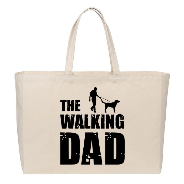 The Walking Dad Labrador Dog Lover Owner Dog Breed Pet Gift Cotton Canvas Jumbo Tote