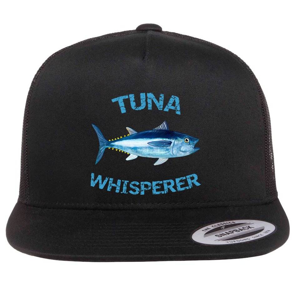 Tuna Whisperer Deep Sea Fishing Tuna Fish Bluefin Tuna Gift Flat Bill Trucker Hat