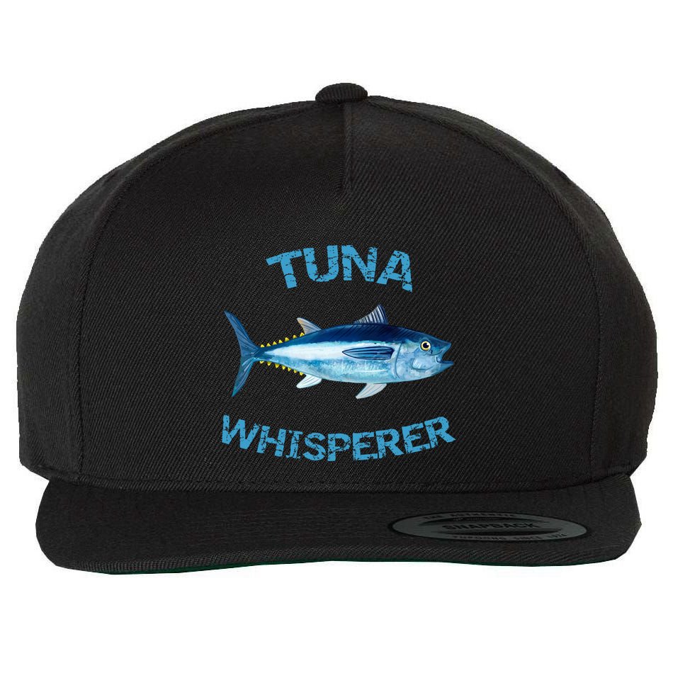 Tuna Whisperer Deep Sea Fishing Tuna Fish Bluefin Tuna Gift Wool Snapback Cap