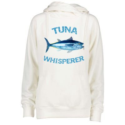 Tuna Whisperer Deep Sea Fishing Tuna Fish Bluefin Tuna Gift Womens Funnel Neck Pullover Hood