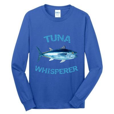 Tuna Whisperer Deep Sea Fishing Tuna Fish Bluefin Tuna Gift Tall Long Sleeve T-Shirt